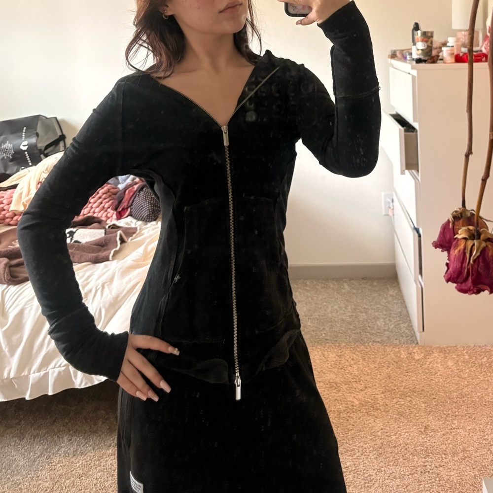 Black Zip-Up Hoodie